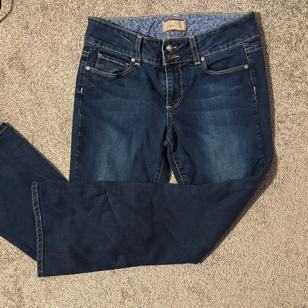 Y2K PAIGE Dark Indigo Women's Boot Cut Jeans. Size 27. - Picture 1 of 12
